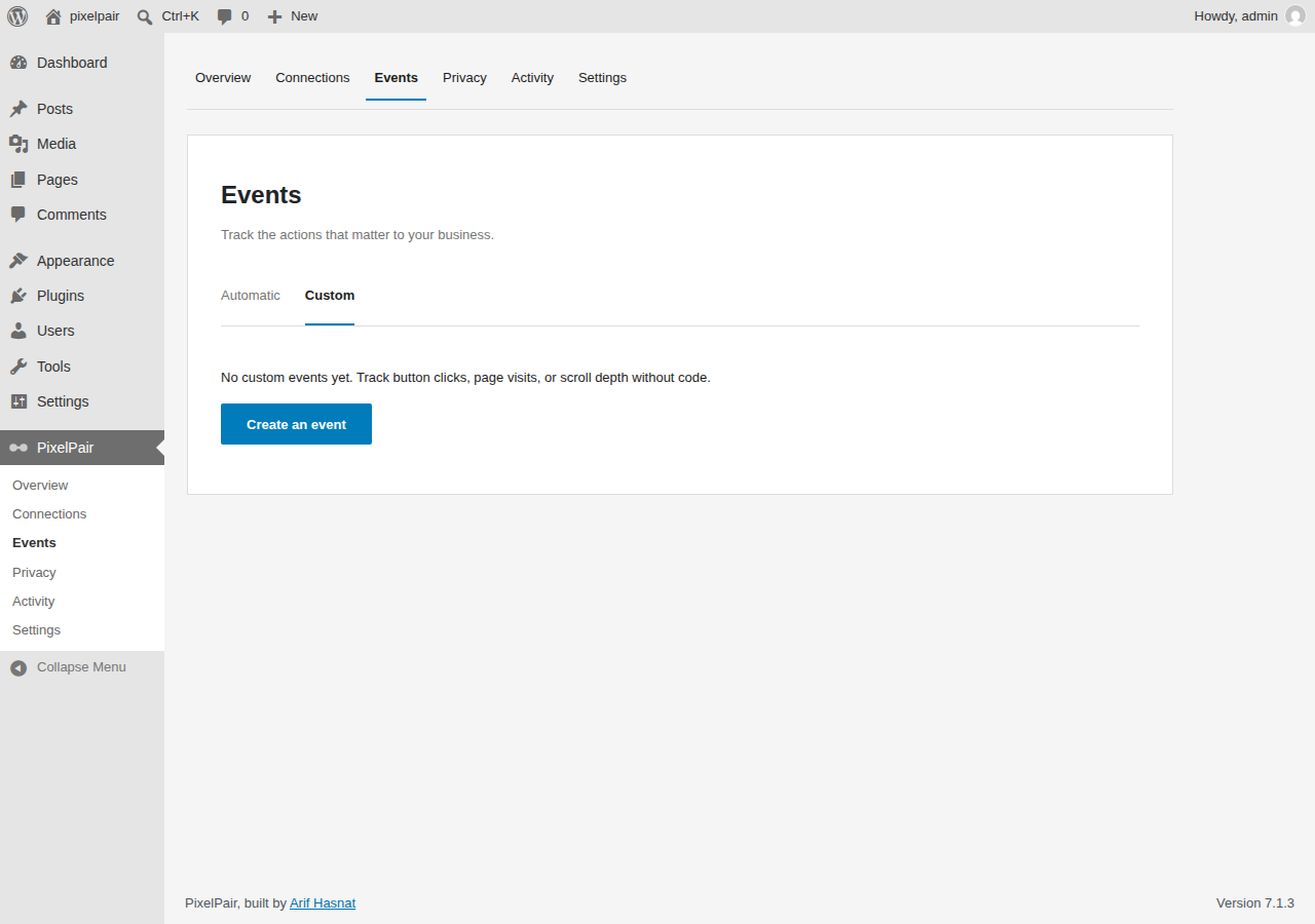 Custom events